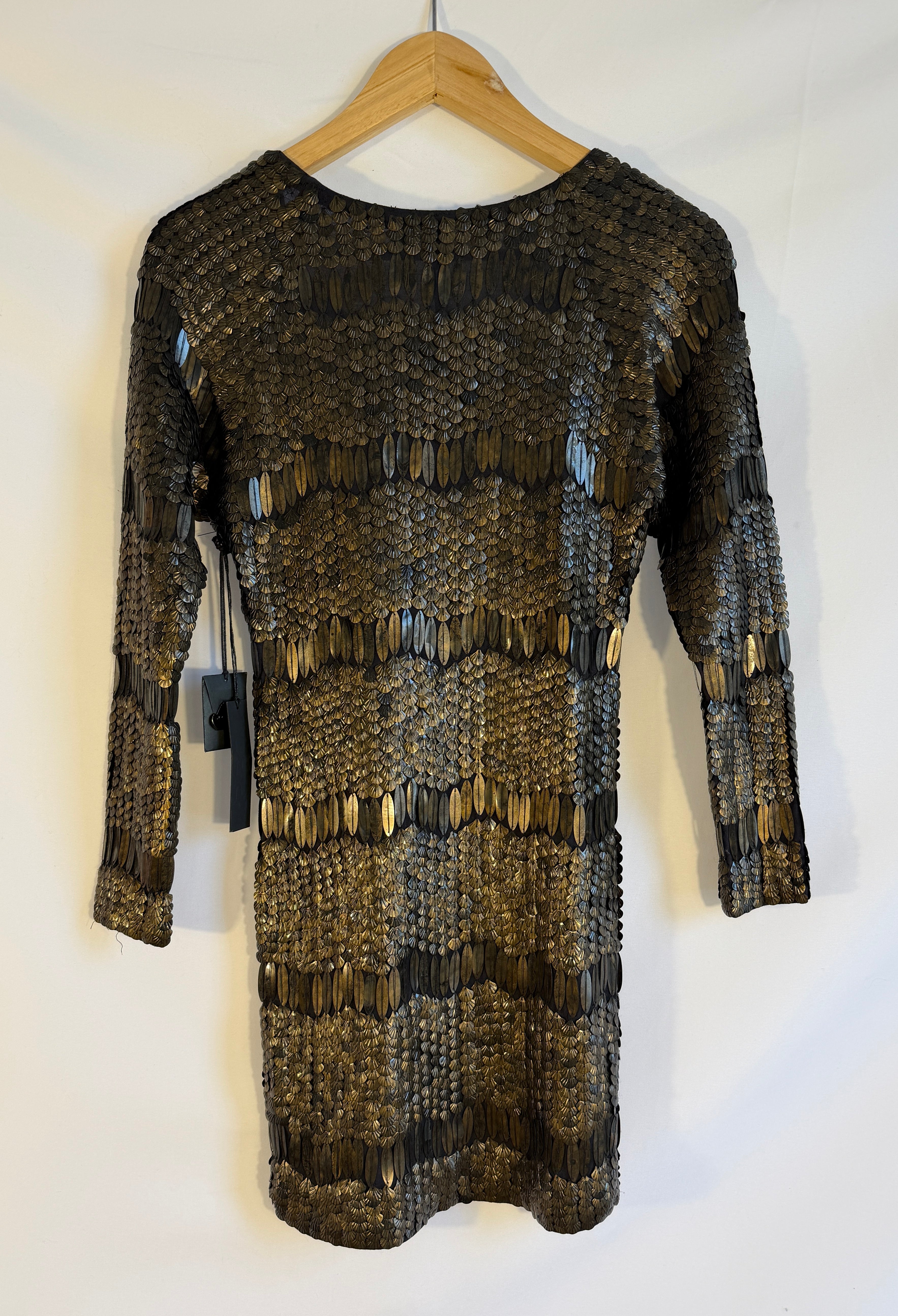 Vintage Joe’s Jeans Metallic Paillette “Armor” Dress