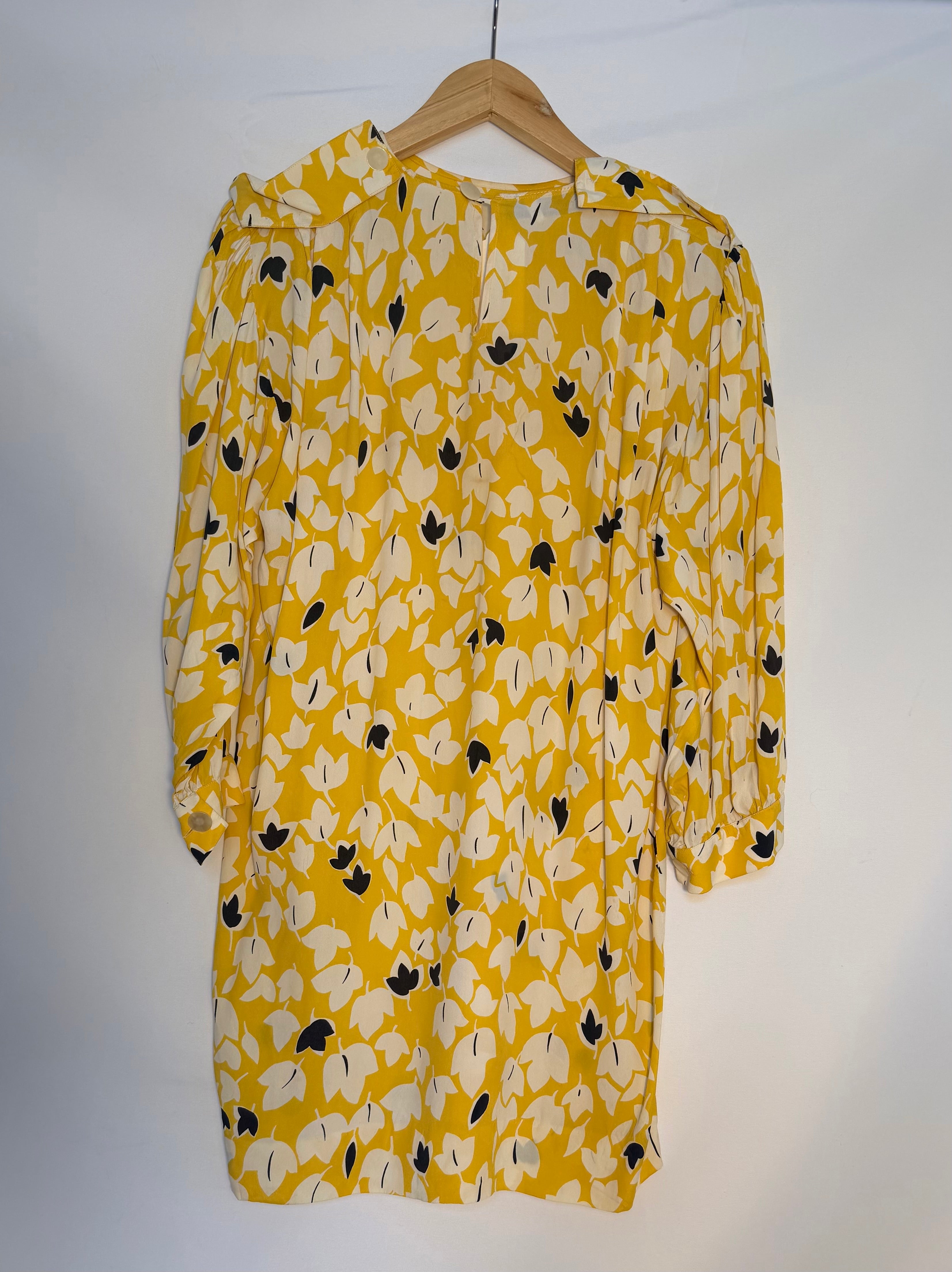 Jerry Silverman Yellow Floral Dress