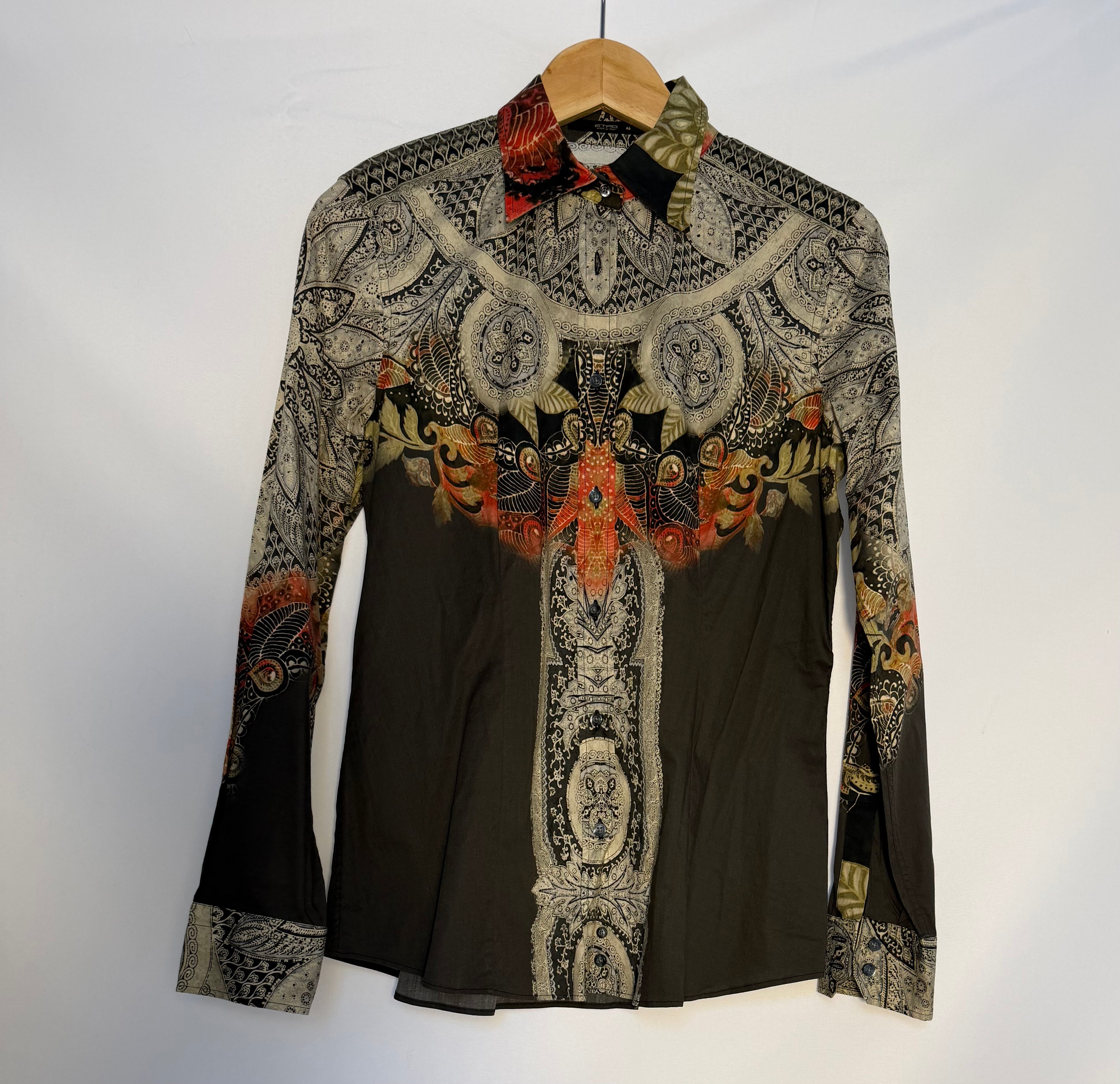 Vintage Etro Mandala Print Blouse