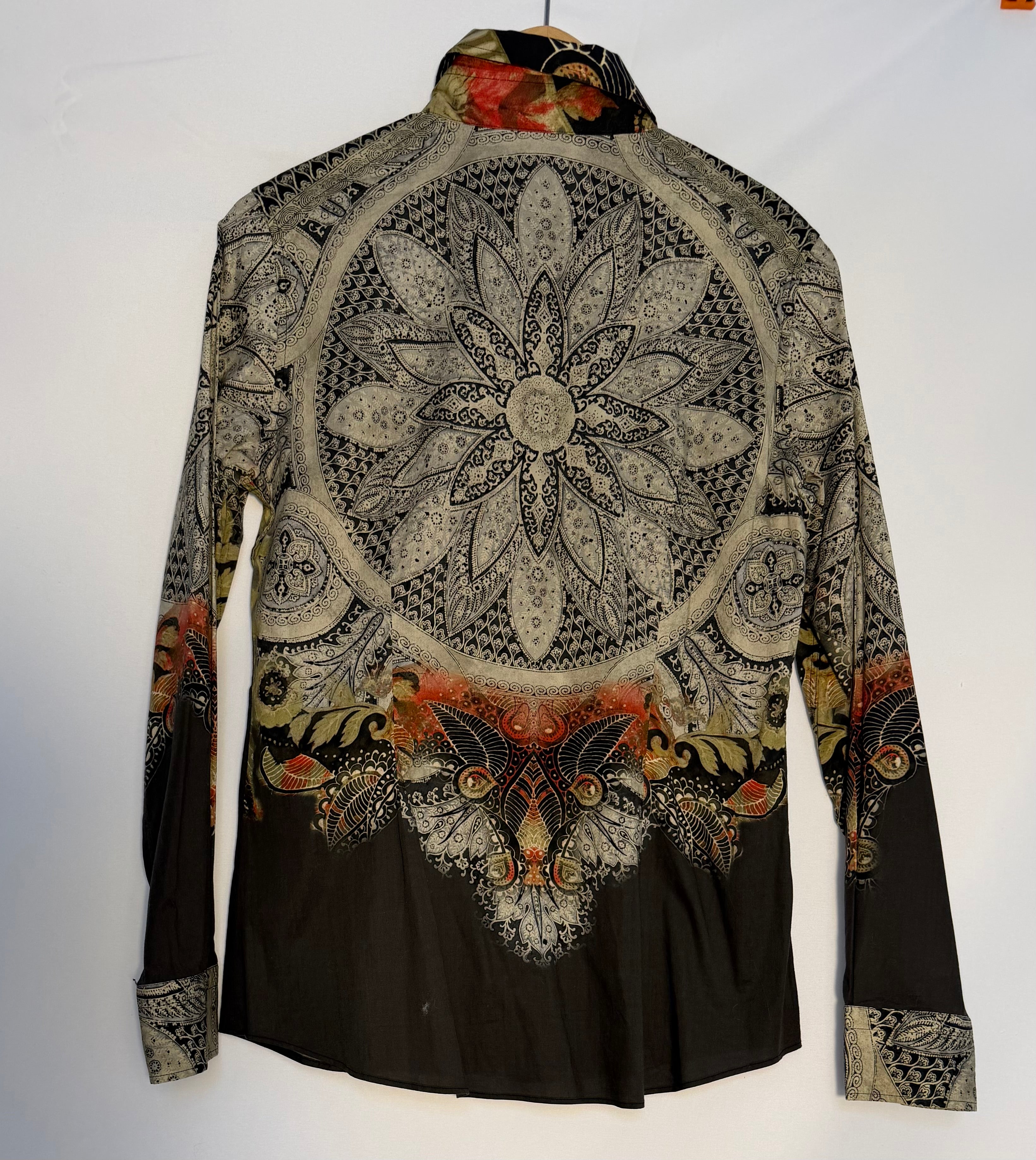 Vintage Etro Mandala Print Blouse