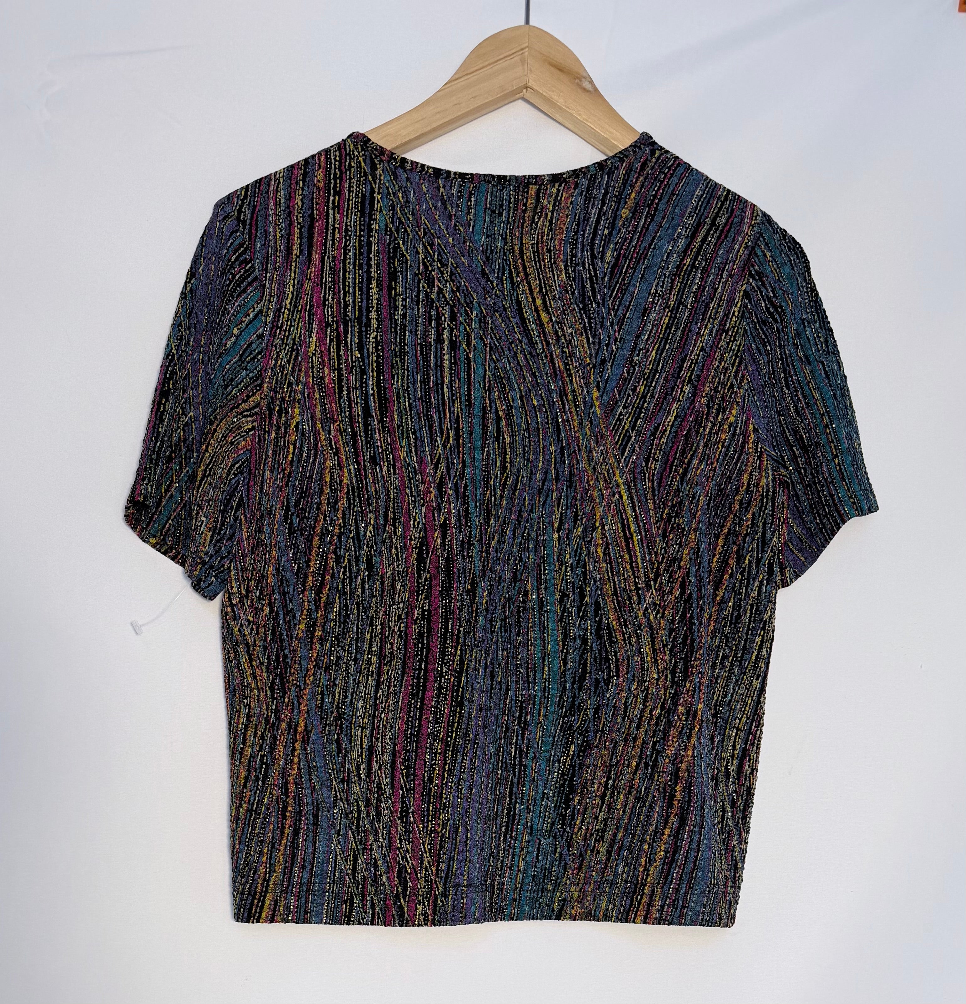 TanJay textured multicolour top