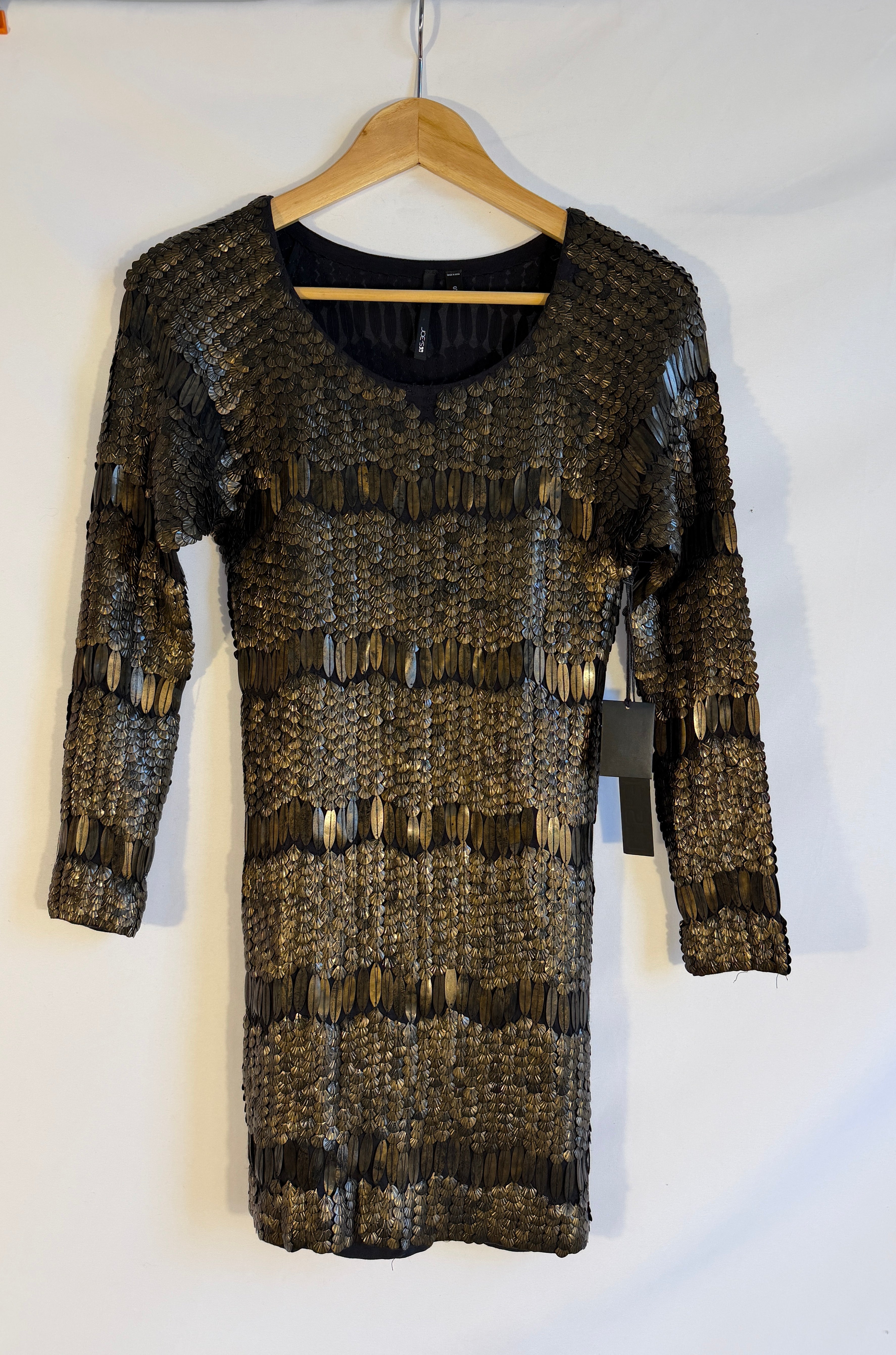 Vintage Joe’s Jeans Metallic Paillette “Armor” Dress