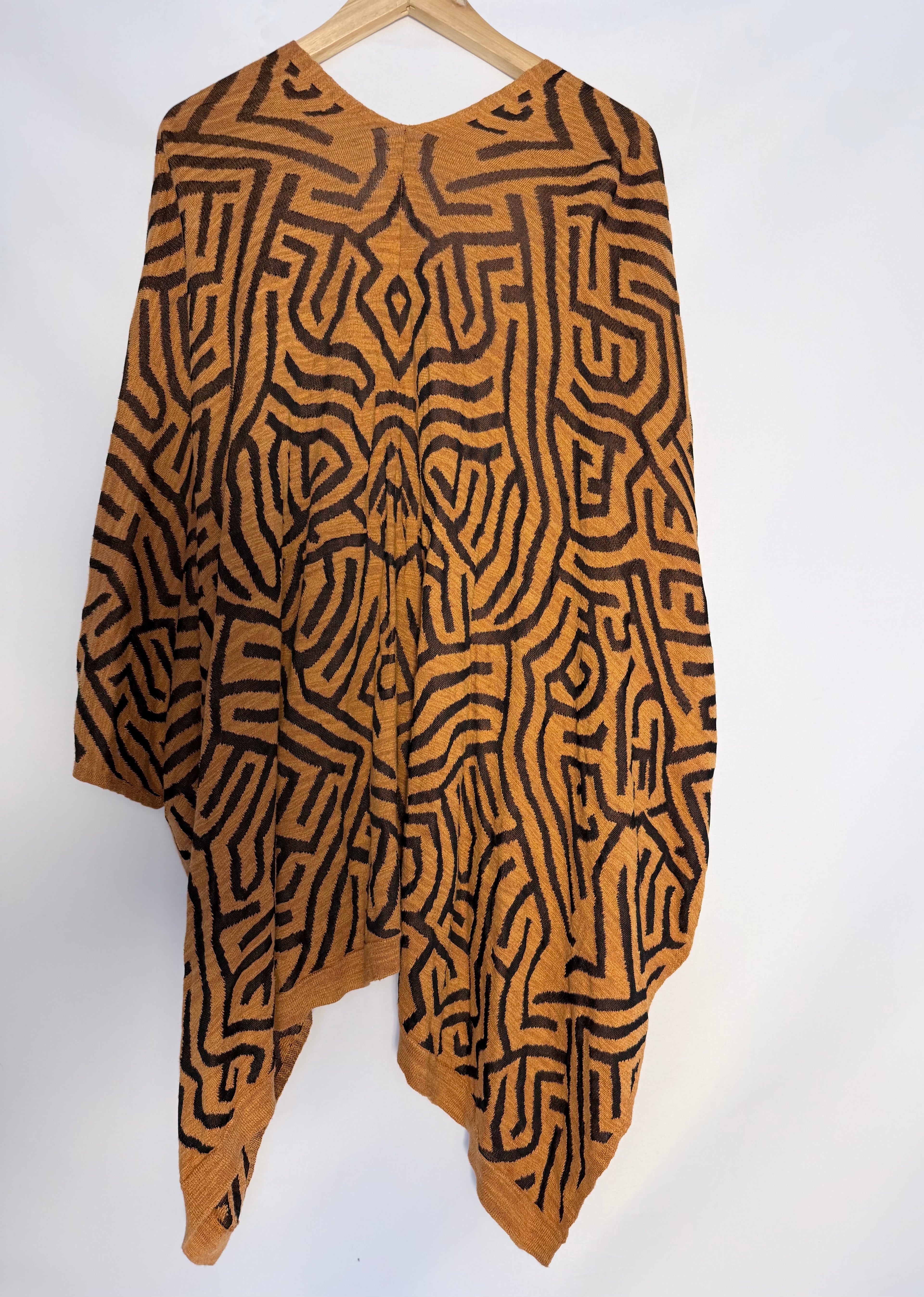 Sandro Paris Abstract Drape Cardigan One Size