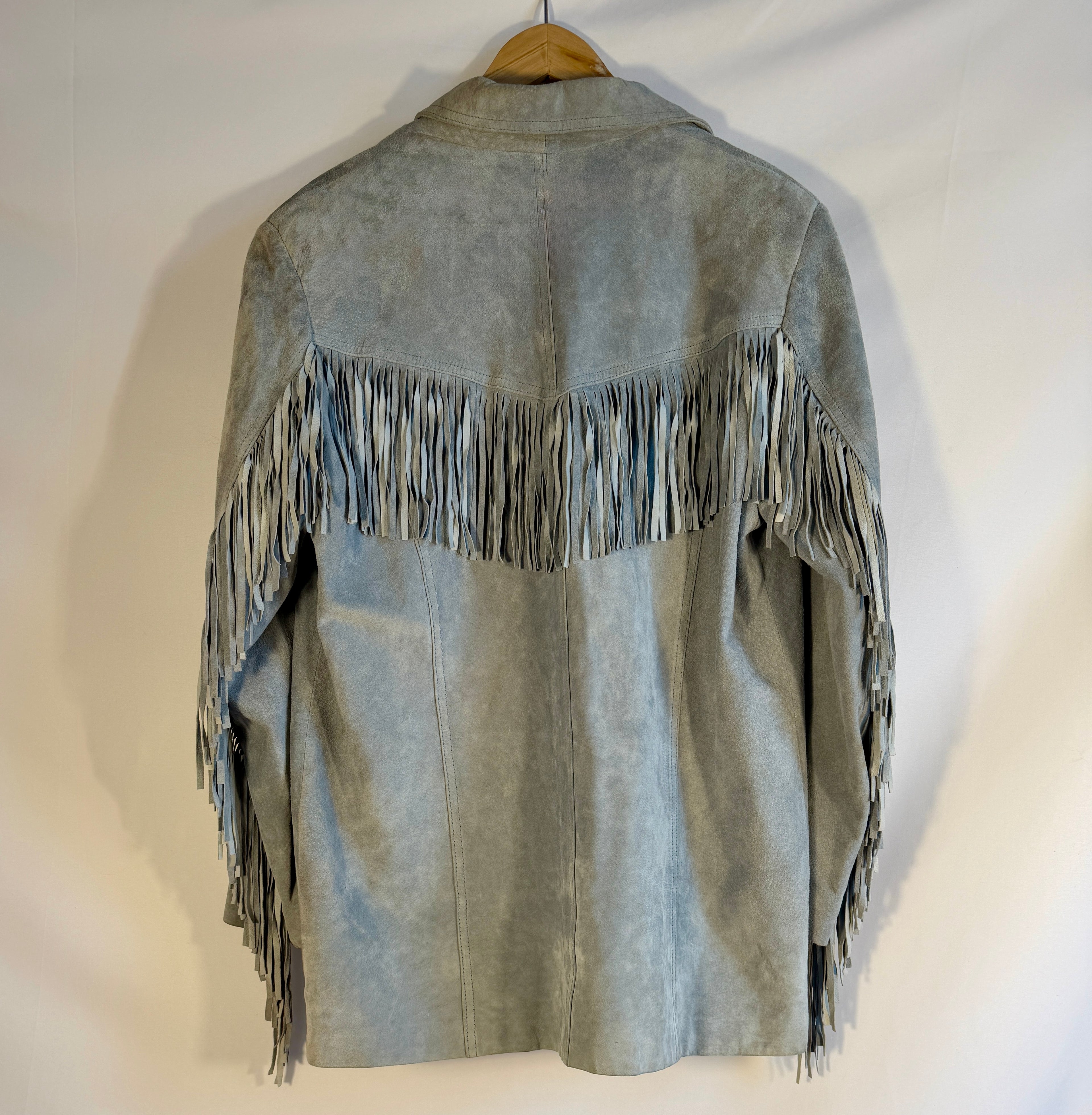 Soft Suede Statement Fringe Jacket