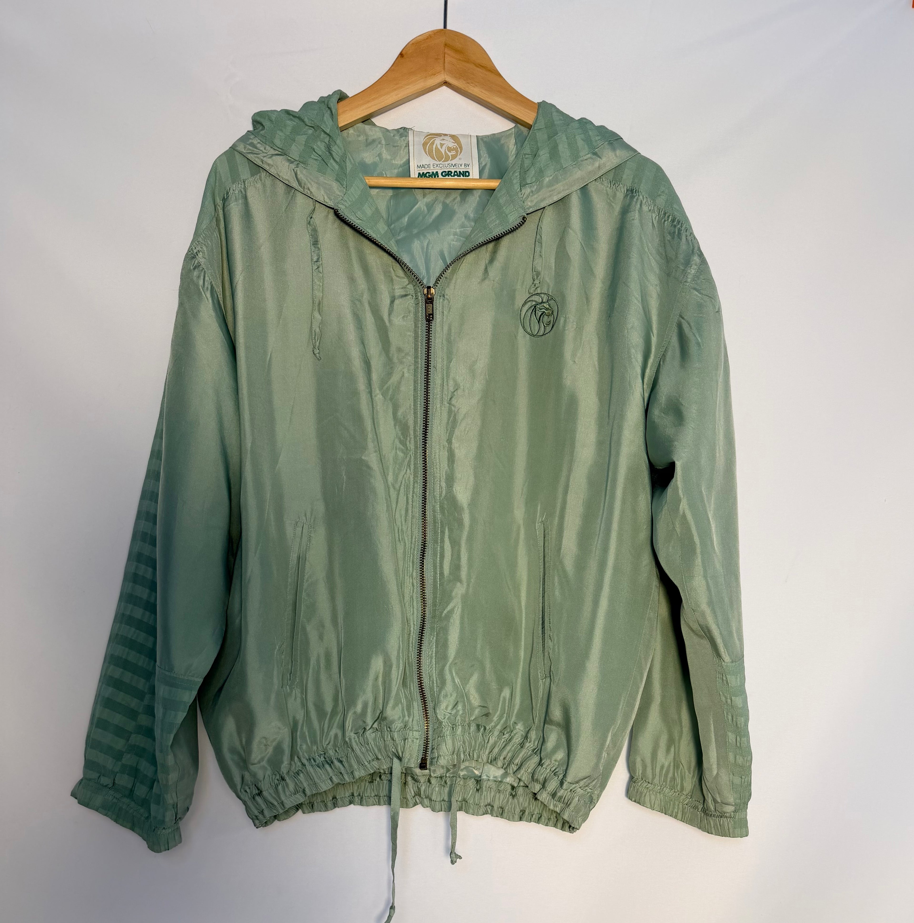 Vintage Sage Windbreaker Jacket