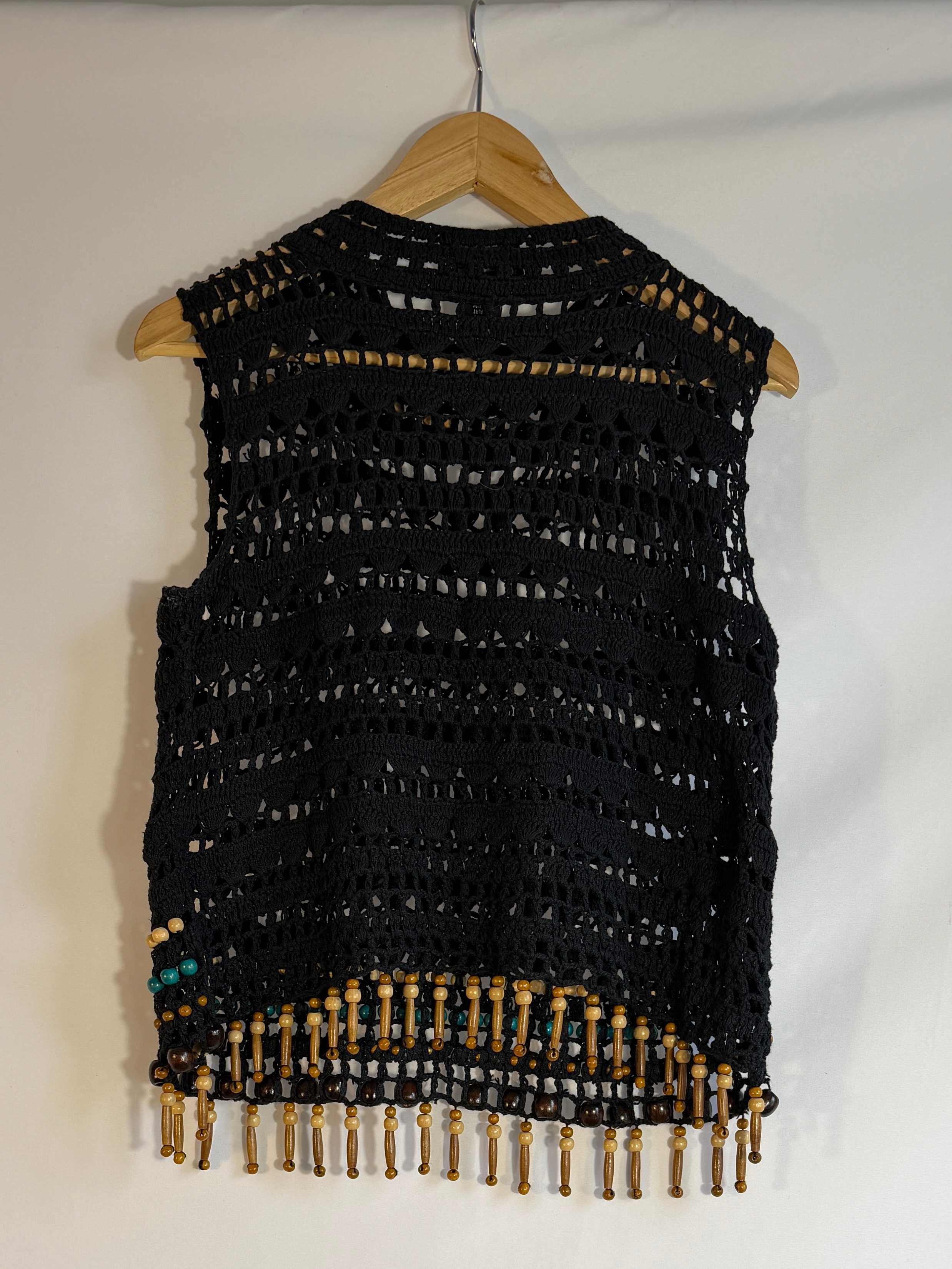 Boho Beaded Crochet Top