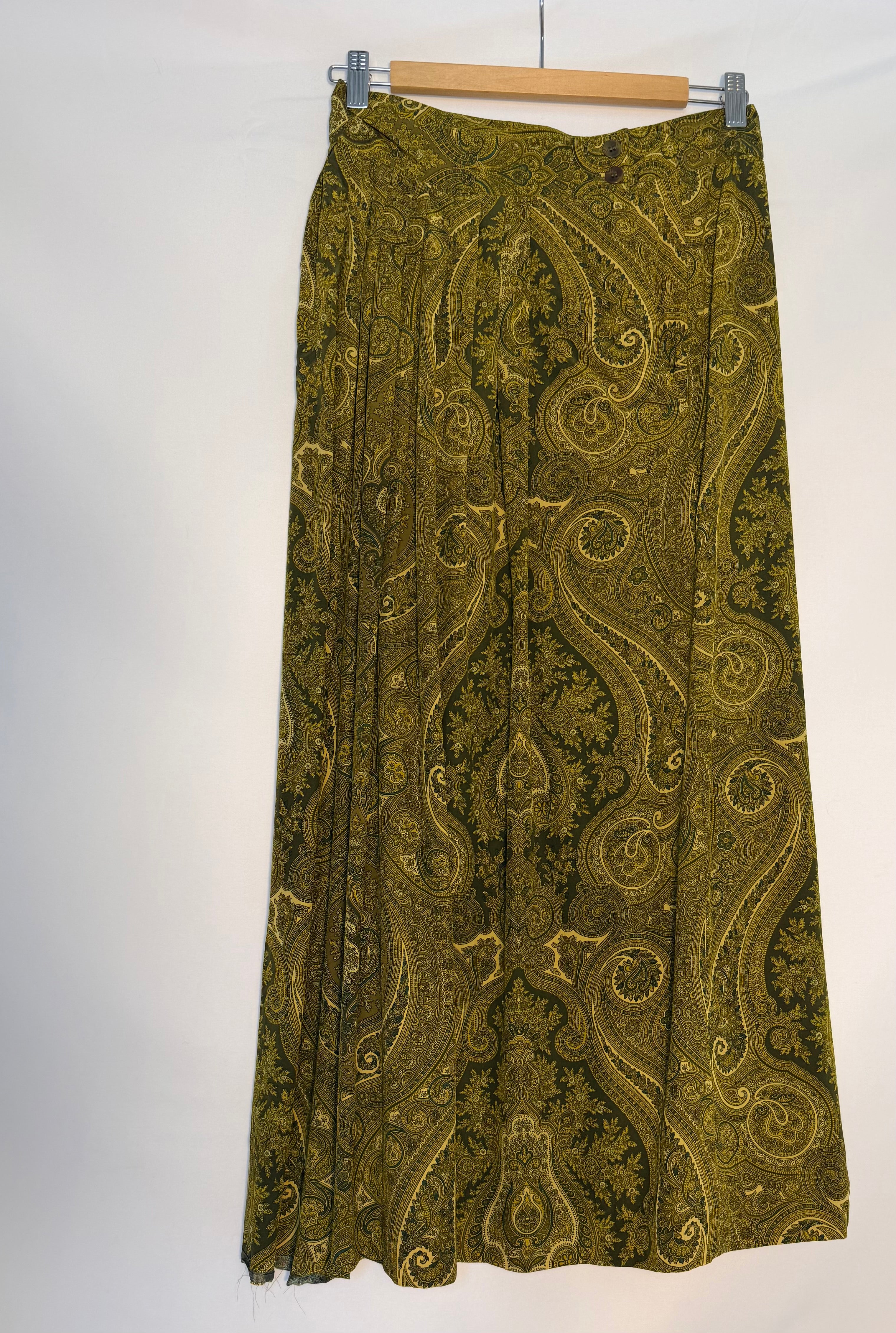 Boho Paisley Tulum Maxi Skirt