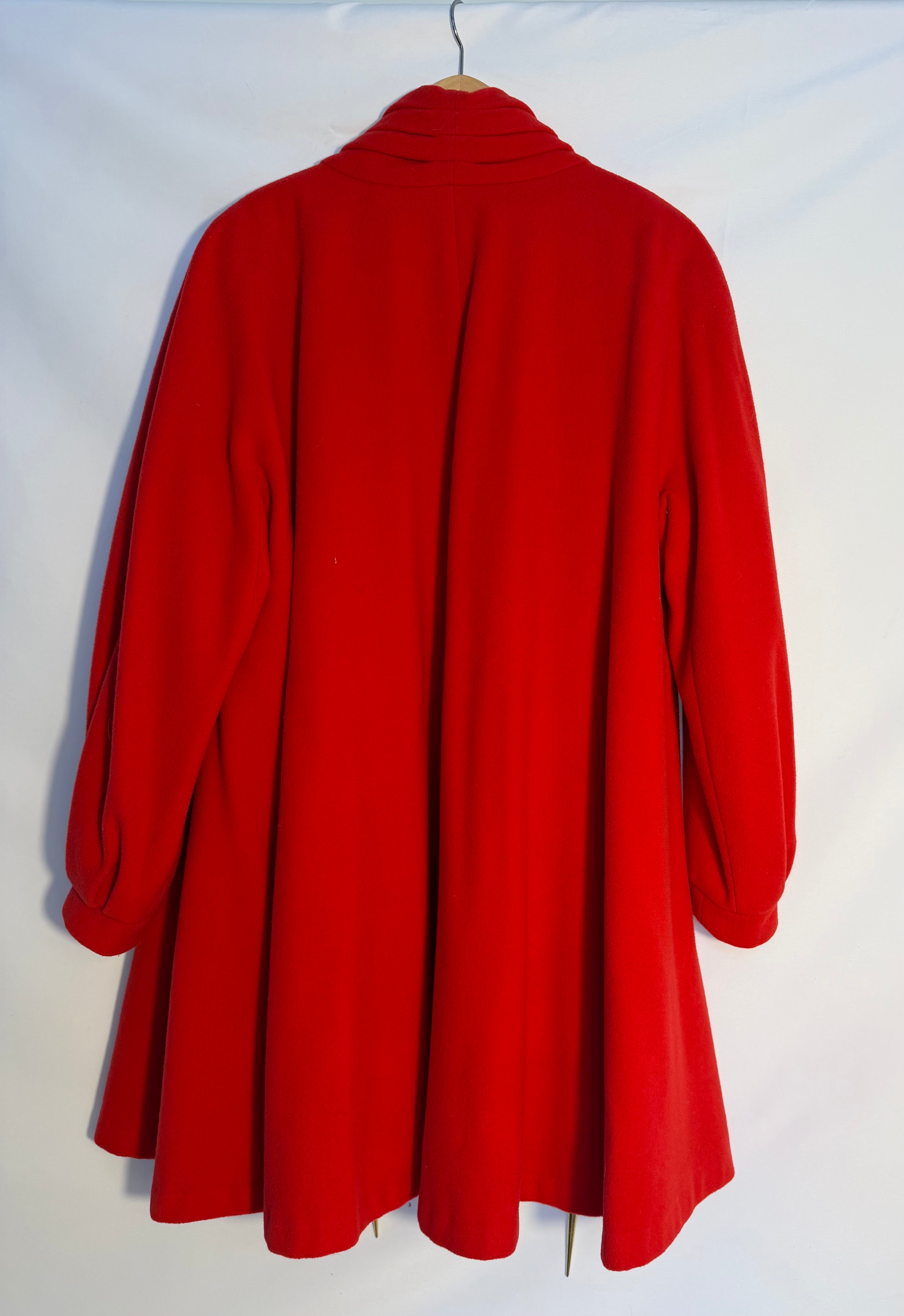 Vintage Diane Red Swing Coat