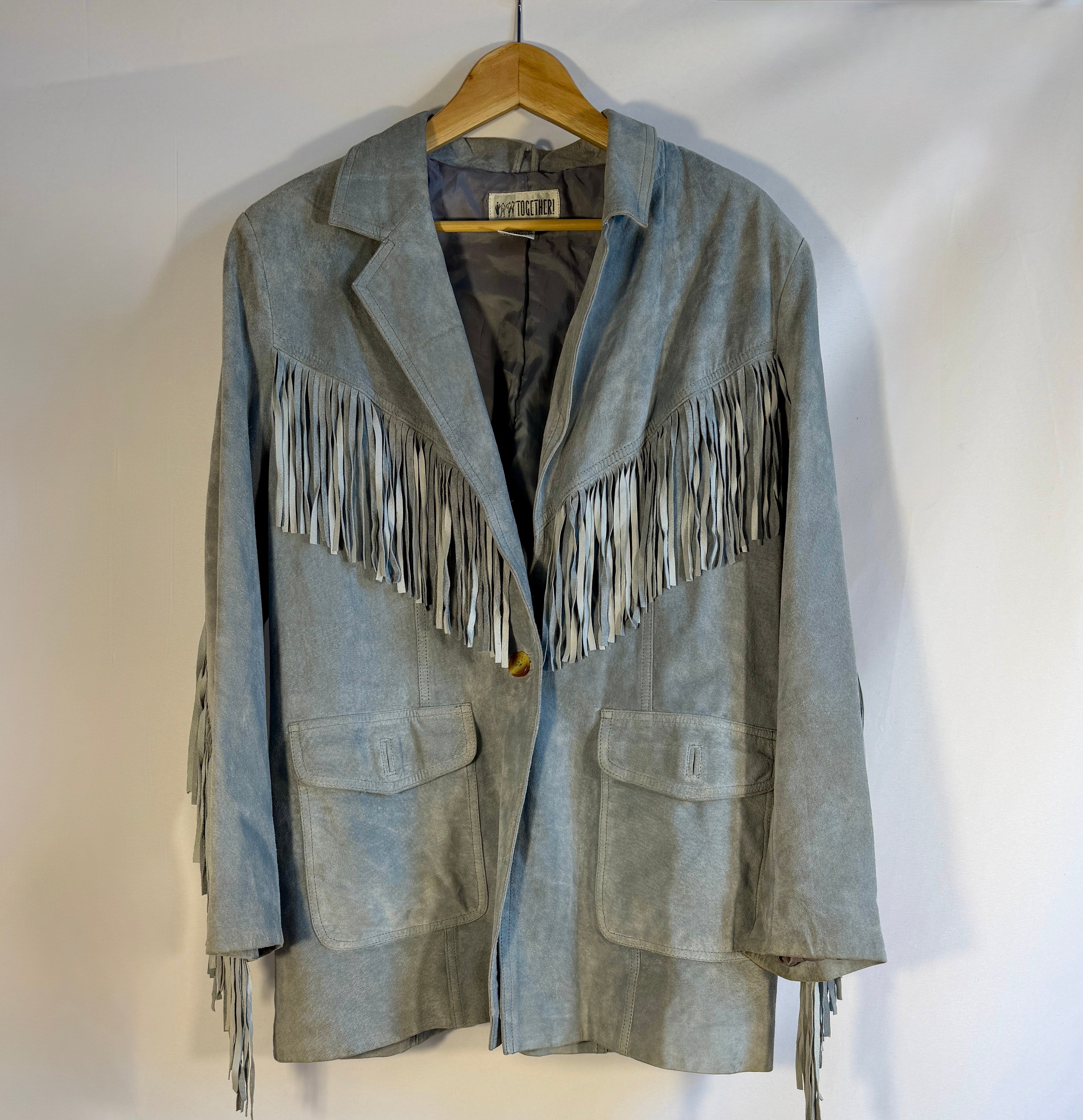 Soft Suede Statement Fringe Jacket