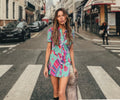Pucci-Inspired Psychedelic Print Mini Dress