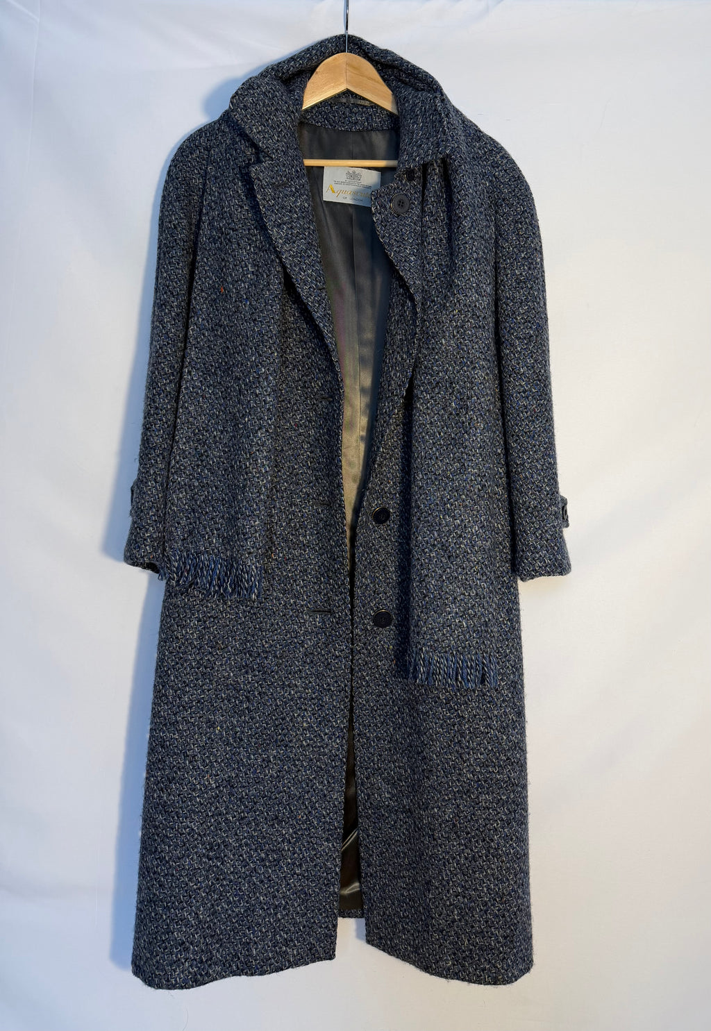 Aquascutum London Wool Tweed Overcoat