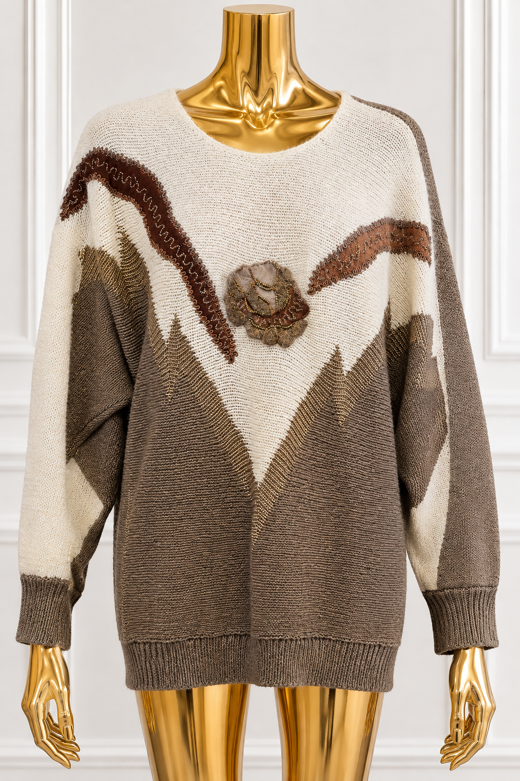 Lara Ferrante Vintage Knit Sweater –
