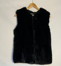 Calvin Klein Black Faux-Fur Vest