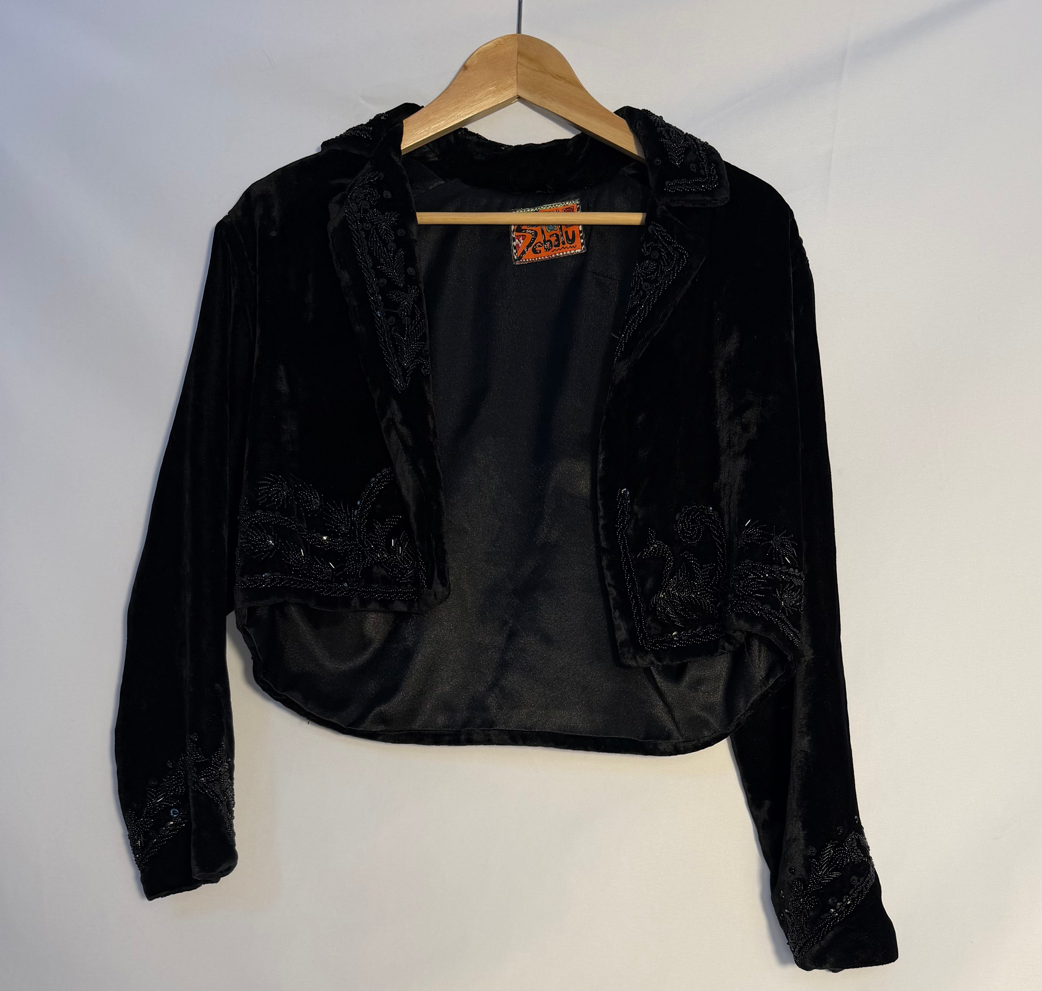 Seba’u Velvet Cropped Evening Jacket