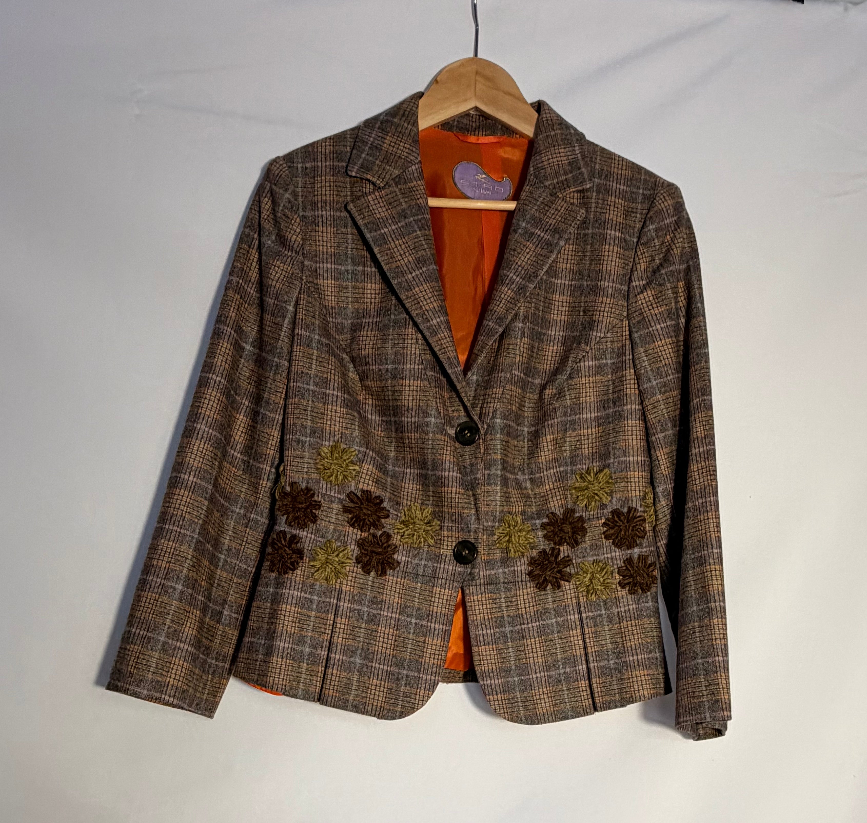 Etro Wool Blazer – Floral Embroidered