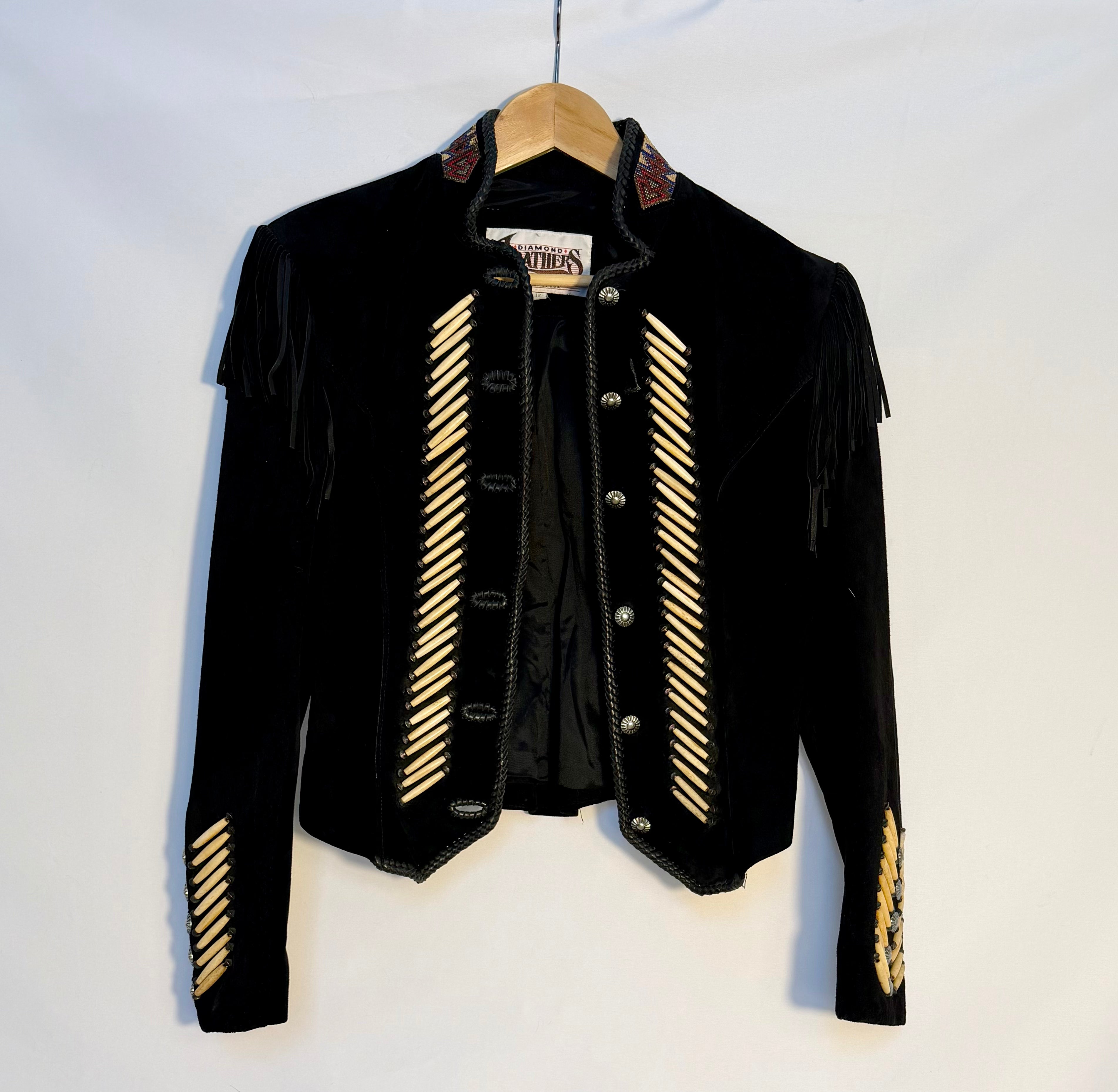Vintage Diamond Leathers Western Suede Jacket