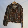Tapestry Patchwork Cropped Jacket