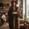 Vintage Feller’s Chocolate Brown Faux-Mink Coat – Harrisburg/York