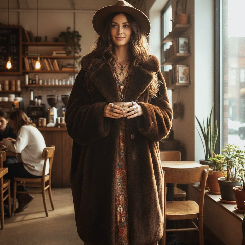 Vintage Feller’s Chocolate Brown Faux-Mink Coat – Harrisburg/York