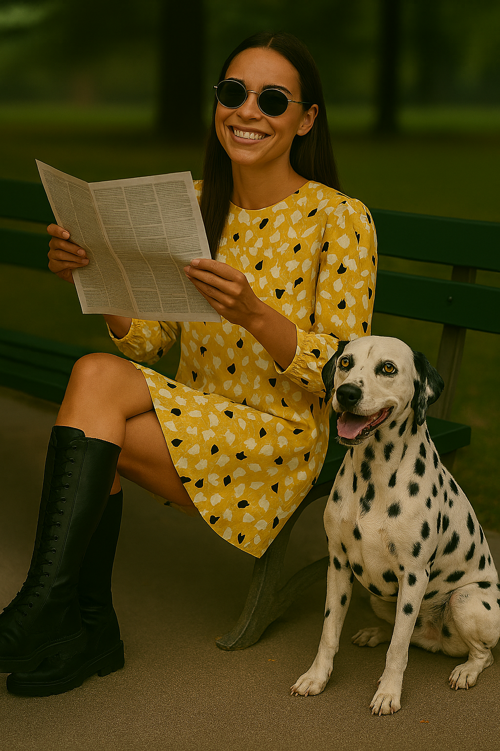 Jerry Silverman Yellow Floral Dress