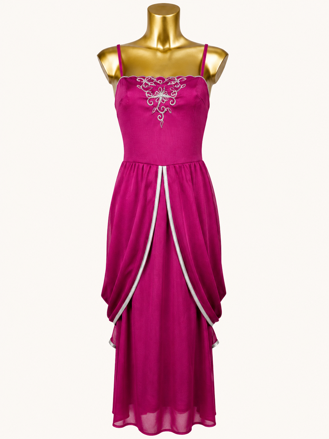 Vintage Embroidered Evening Dress
