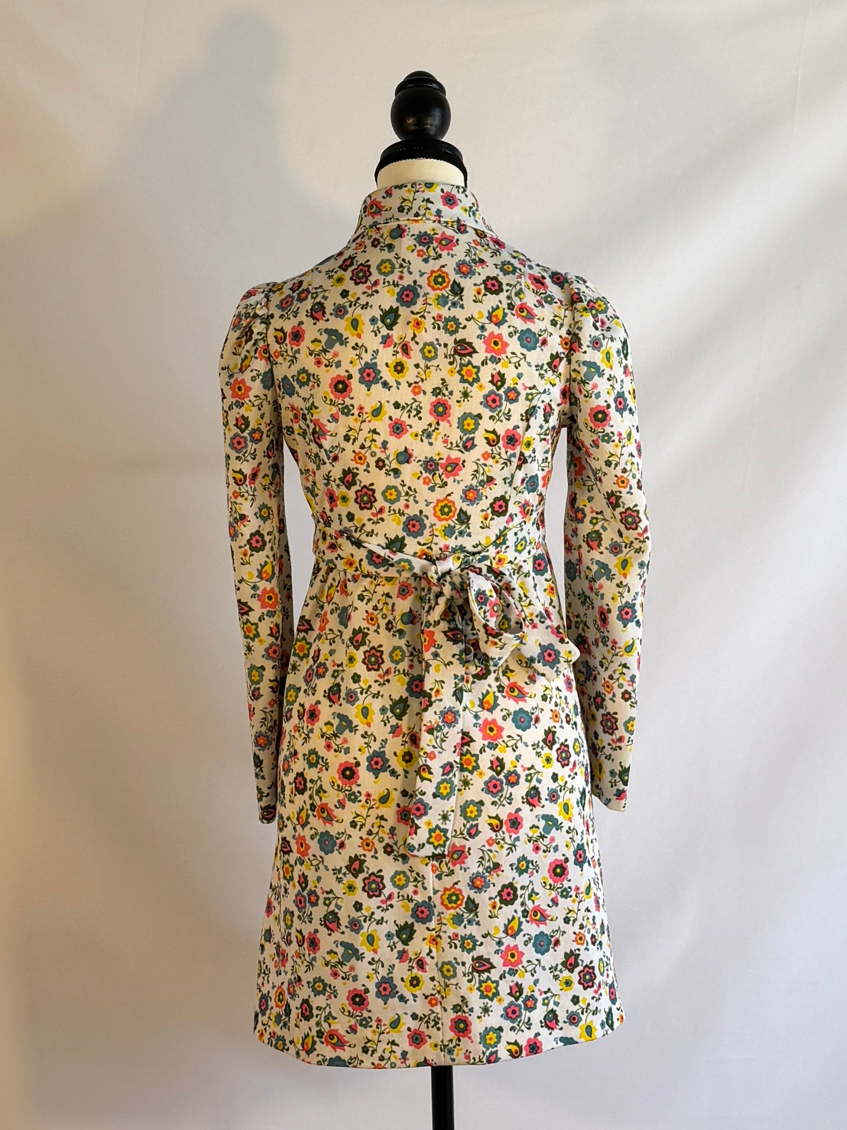 Vintage Floral Mini Dress