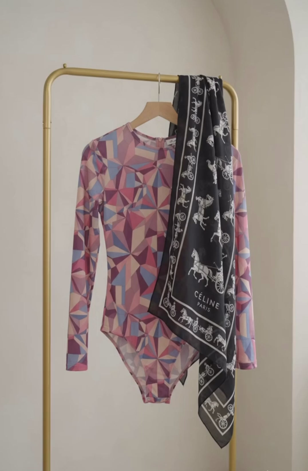 Celine Paris Silk Scarf